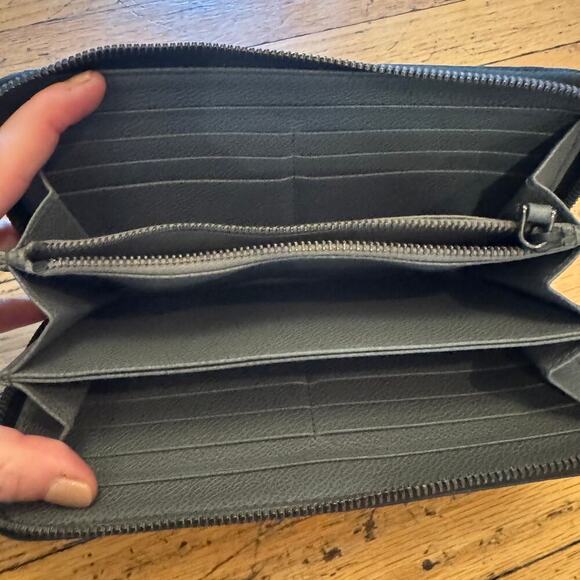 Prada Black Leather Continental Wallet with Box SHW - Picture 7 of 11